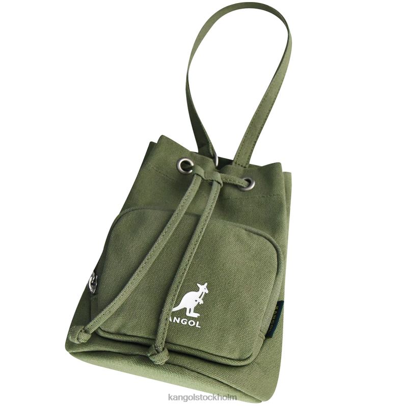 Kangol unisex- lucky canvas bucket bag B0ZLB941 Tillbehör kaki