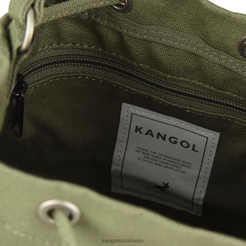 Kangol unisex- lucky canvas bucket bag B0ZLB941 Tillbehör kaki