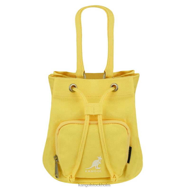 Kangol unisex- lucky canvas bucket bag B0ZLB942 Tillbehör gul
