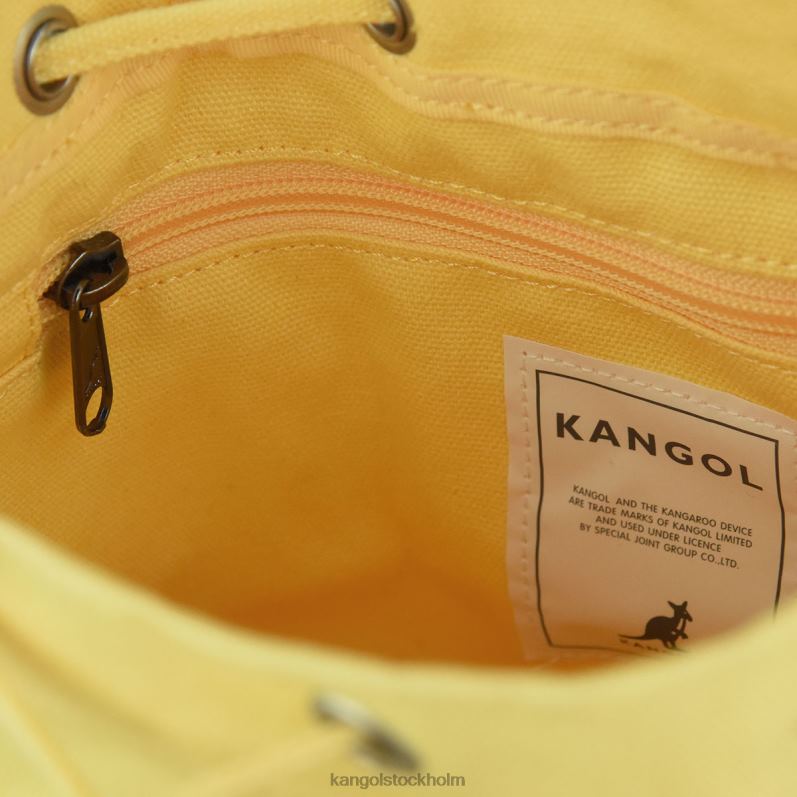 Kangol unisex- lucky canvas bucket bag B0ZLB942 Tillbehör gul
