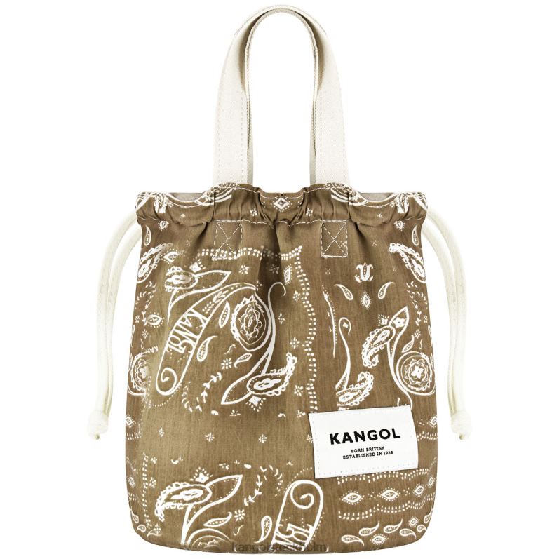 Kangol unisex- vändbar paisley bucket bag B0ZLB963 Tillbehör elfenben