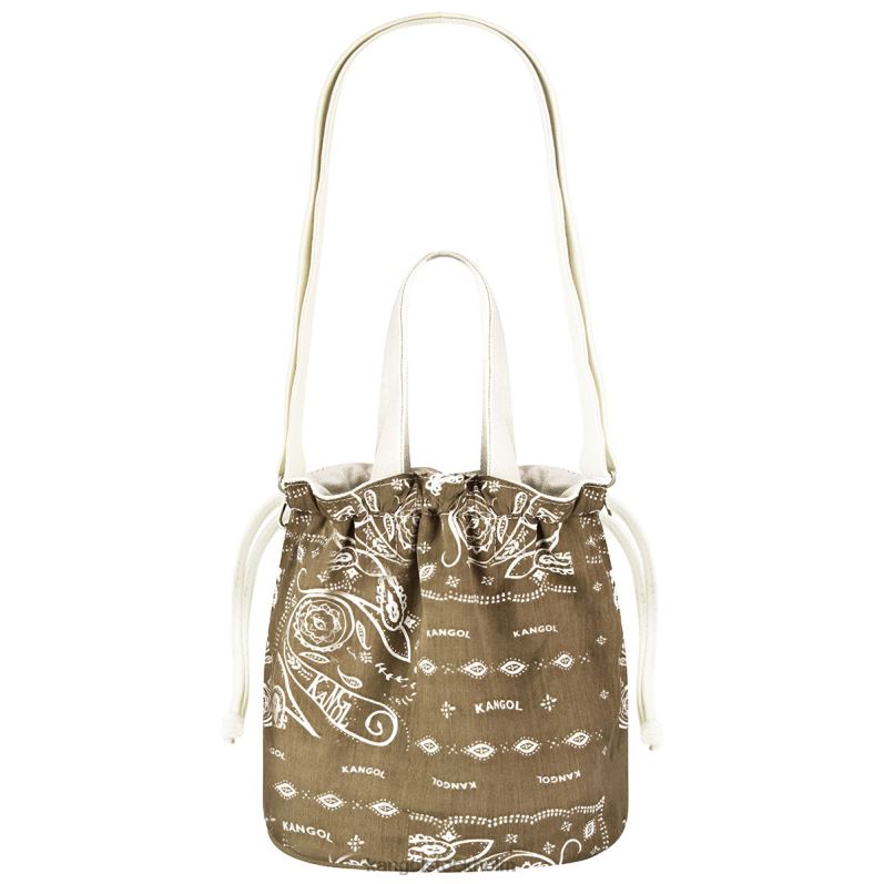 Kangol unisex- vändbar paisley bucket bag B0ZLB963 Tillbehör elfenben