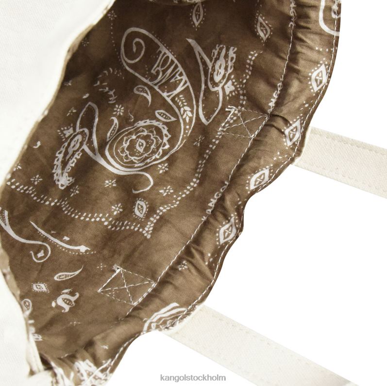Kangol unisex- vändbar paisley bucket bag B0ZLB963 Tillbehör elfenben