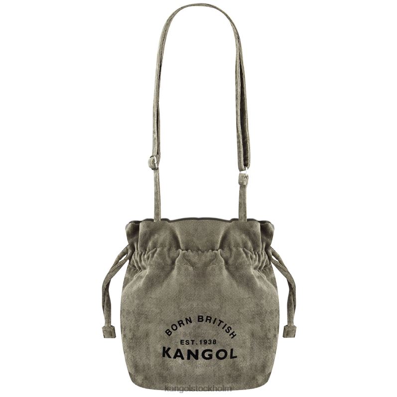 Kangol unisex- väska med dragsko i sammet B0ZLB991 Tillbehör brun