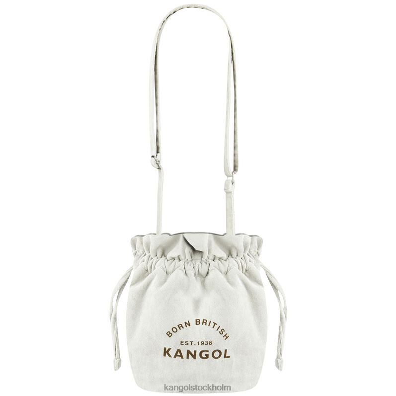 Kangol unisex- väska med dragsko i sammet B0ZLB992 Tillbehör elfenben