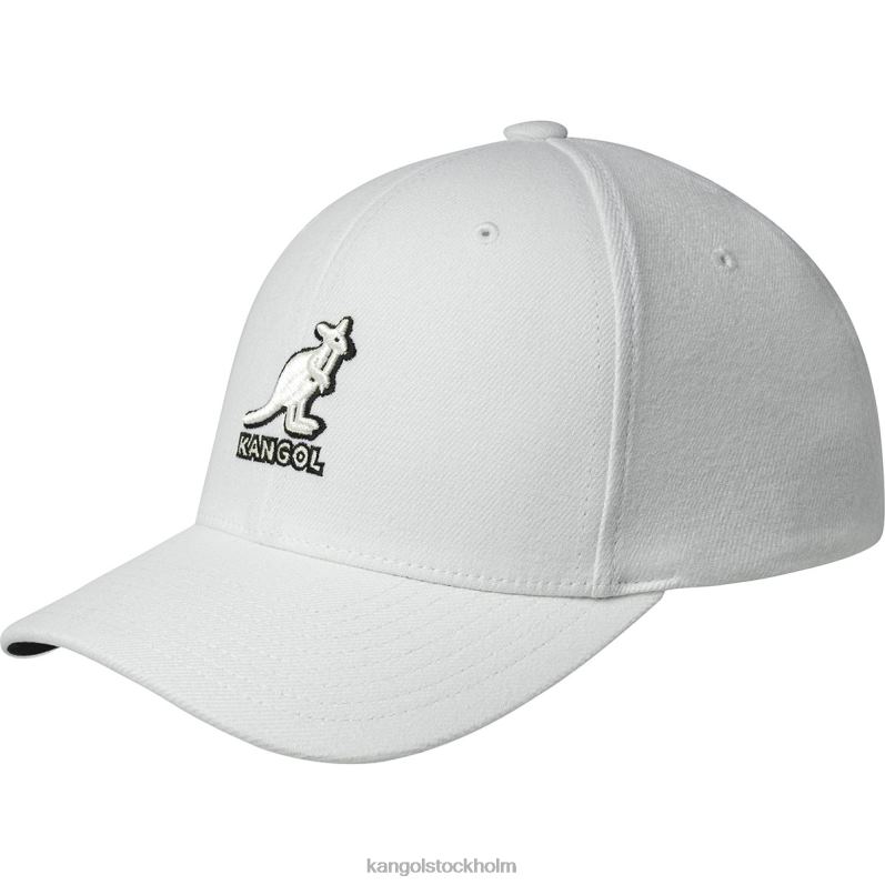 Kangol unisex- 3d ull flexfit baseboll B0ZLB301 Tillbehör vit svart
