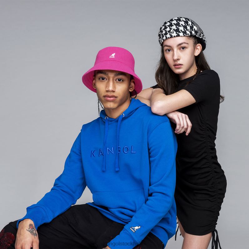 Kangol unisex- abstrakt houndstooth 504 B0ZLB108 Tillbehör kräm/svart