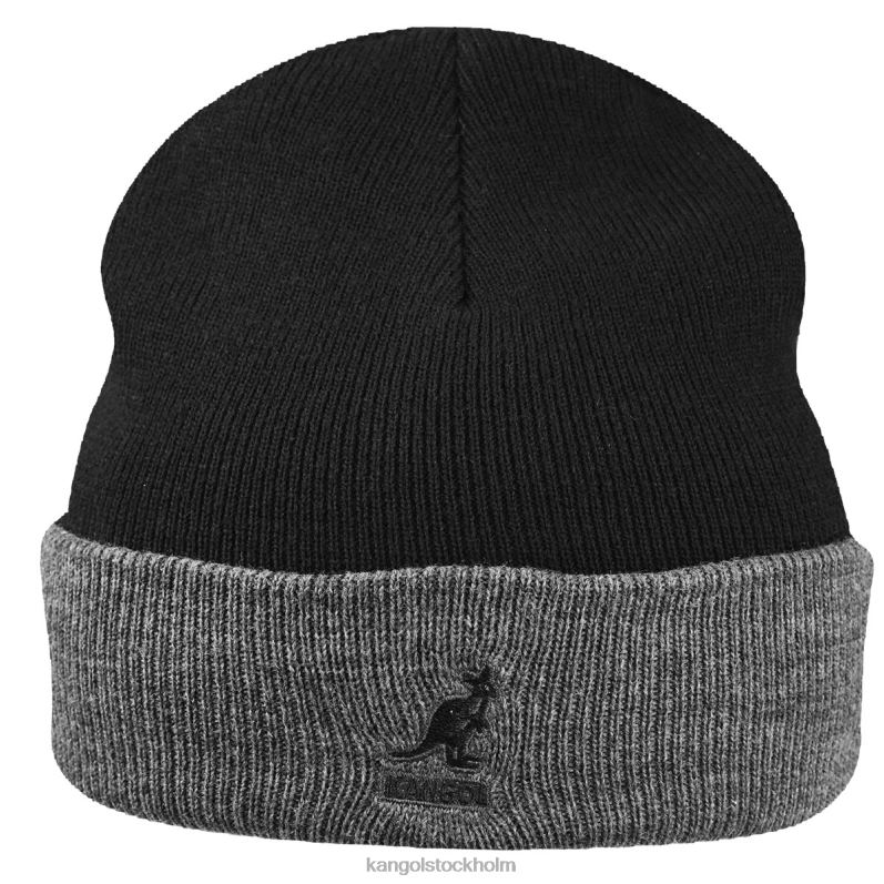 Kangol unisex- akryl manschett dra på B0ZLB842 Tillbehör svart/mörk flanell
