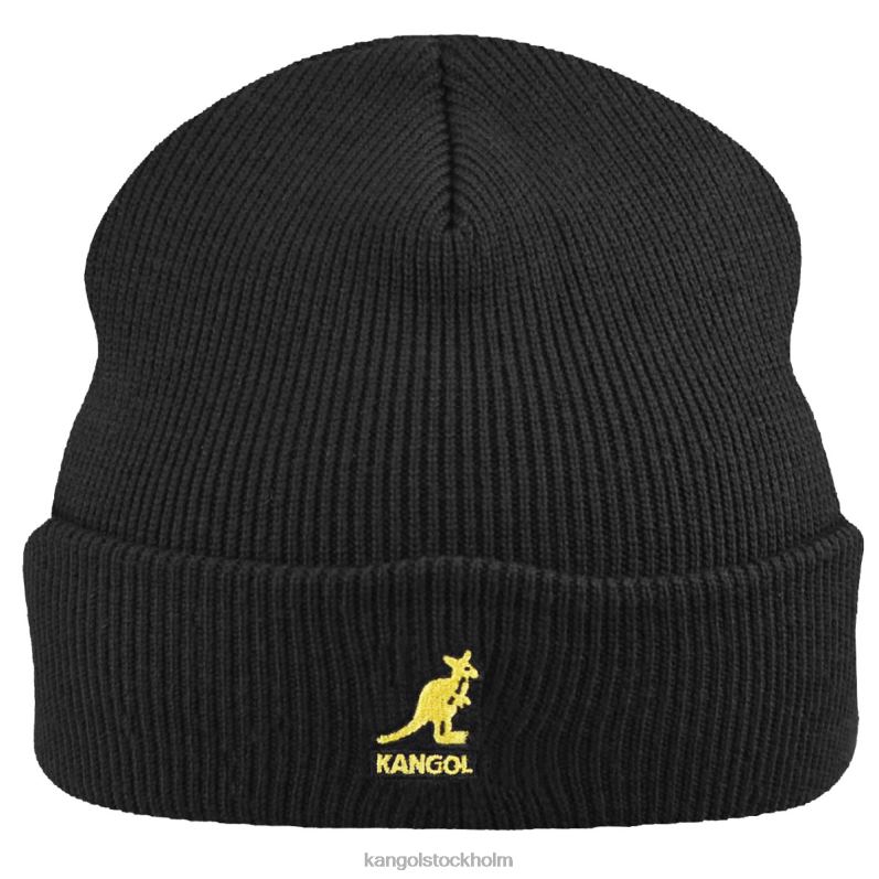 Kangol unisex- akryl manschett dra på B0ZLB843 Tillbehör svart guld