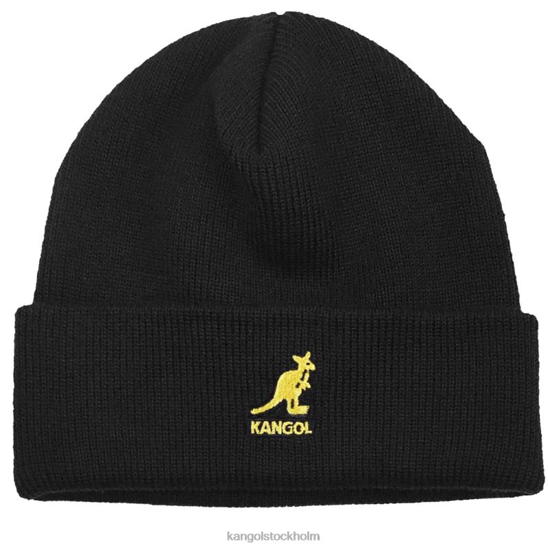 Kangol unisex- akryl manschett dra på B0ZLB843 Tillbehör svart guld