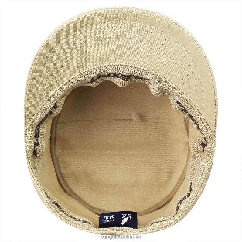 Kangol unisex- armékeps i bomullstwill B0ZLB258 Tillbehör beige
