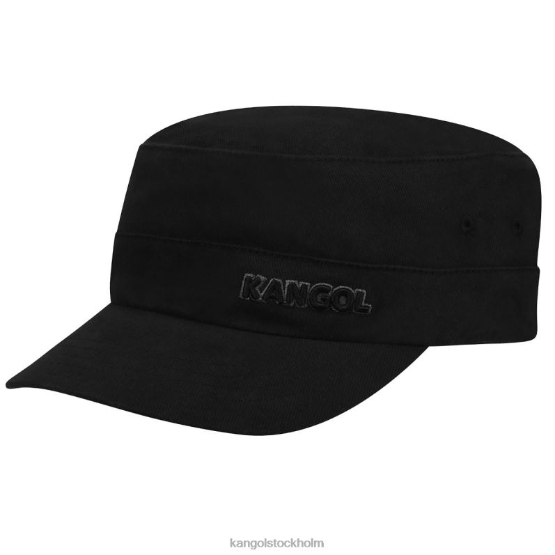Kangol unisex- armékeps i bomullstwill B0ZLB259 Tillbehör svart