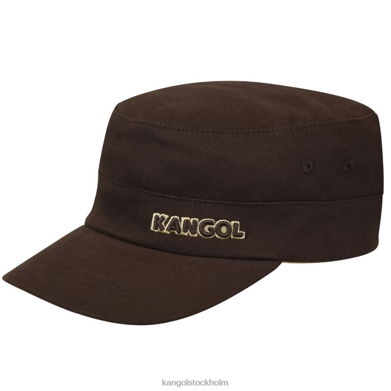 Kangol unisex- armékeps i bomullstwill B0ZLB260 Tillbehör brun