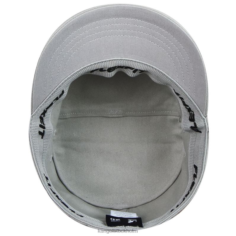 Kangol unisex- armékeps i bomullstwill B0ZLB265 Tillbehör silver