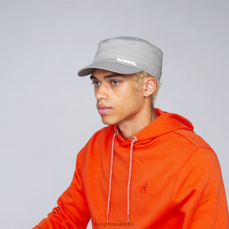 Kangol unisex- armékeps i bomullstwill B0ZLB265 Tillbehör silver