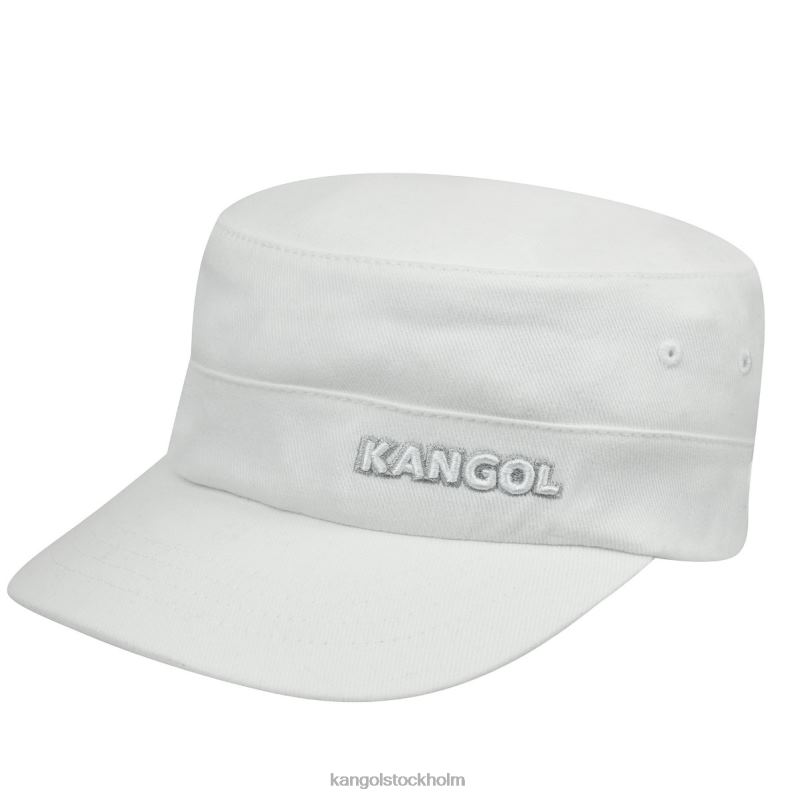 Kangol unisex- armékeps i bomullstwill B0ZLB266 Tillbehör vit