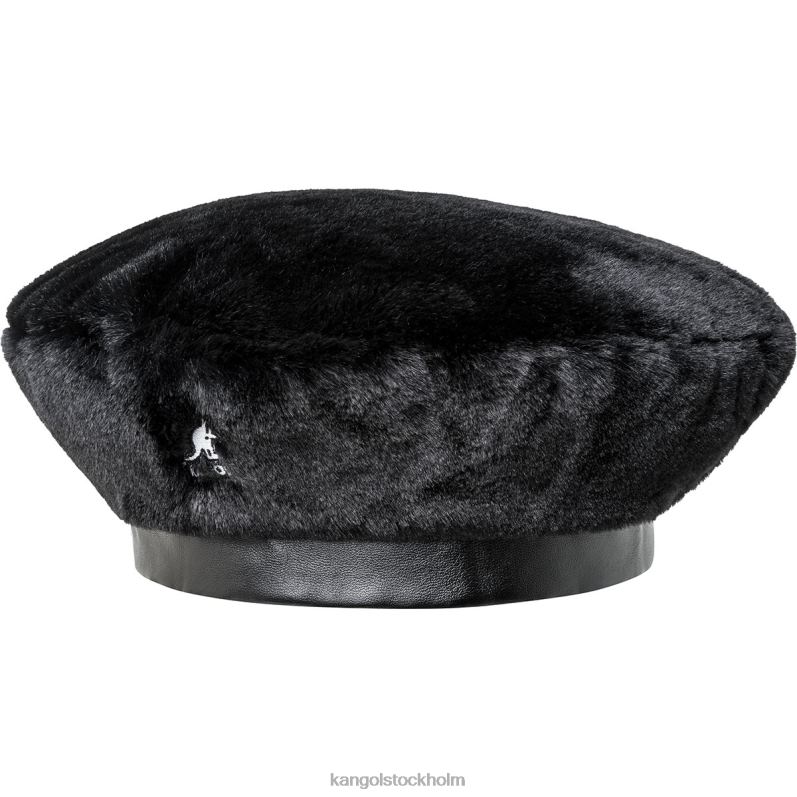Kangol unisex- basker i fuskpäls B0ZLB403 Tillbehör solid svart