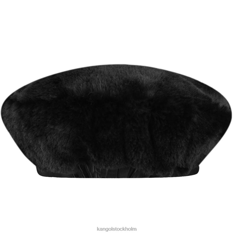 Kangol unisex- basker i fuskpäls B0ZLB403 Tillbehör solid svart