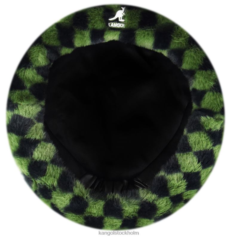 Kangol unisex- basker i fuskpäls B0ZLB409 Tillbehör olivcheck