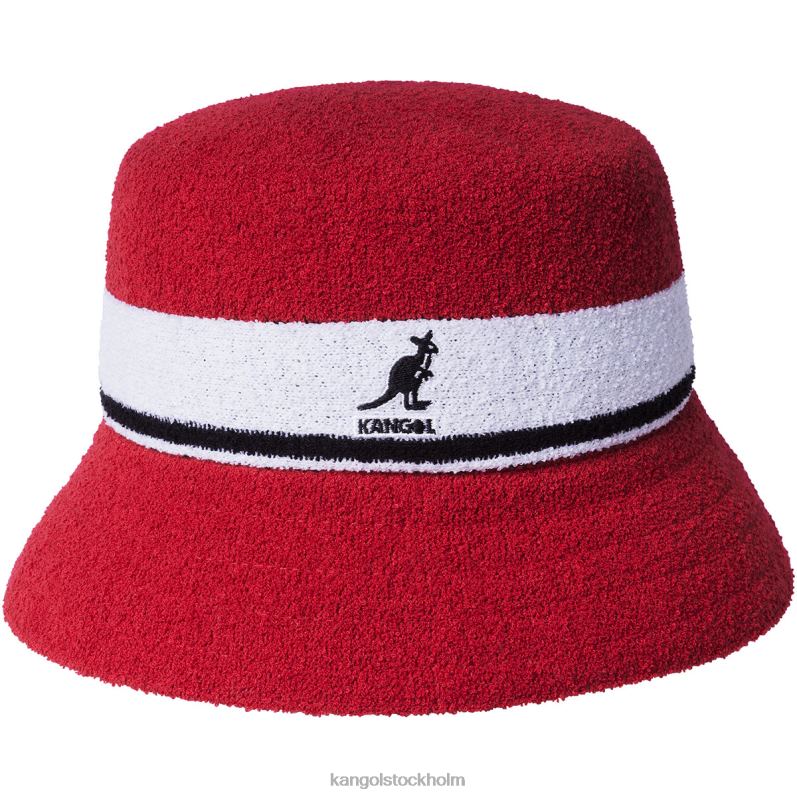 Kangol unisex- bermuda stripe hink B0ZLB645 Tillbehör scharlakansrött