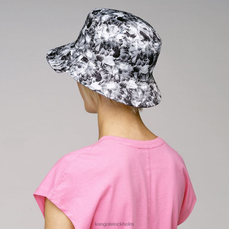 Kangol unisex- blommig vändbar hink B0ZLB456 Tillbehör svart blommig