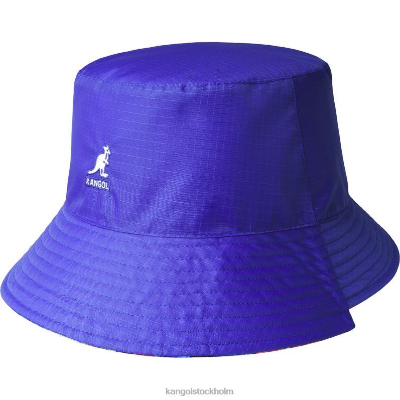 Kangol unisex- blommig vändbar hink B0ZLB458 Tillbehör stjärnblått blommigt