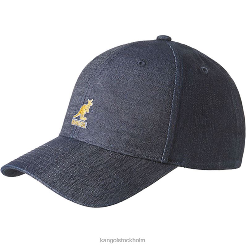 Kangol unisex- denim basebollkeps B0ZLB335 Tillbehör indigo