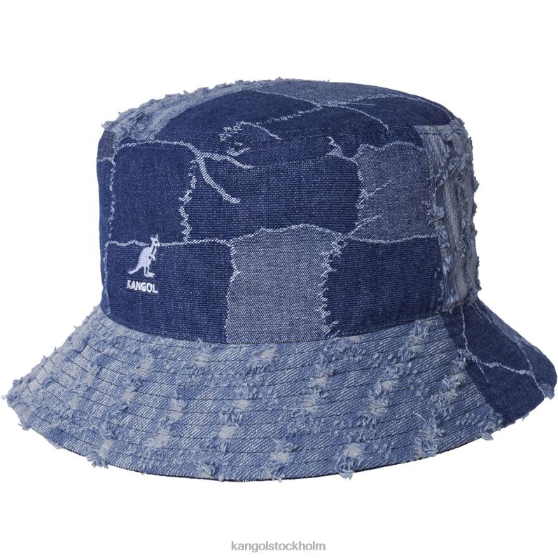 Kangol unisex- denim mash-up hink B0ZLB503 Tillbehör med blått