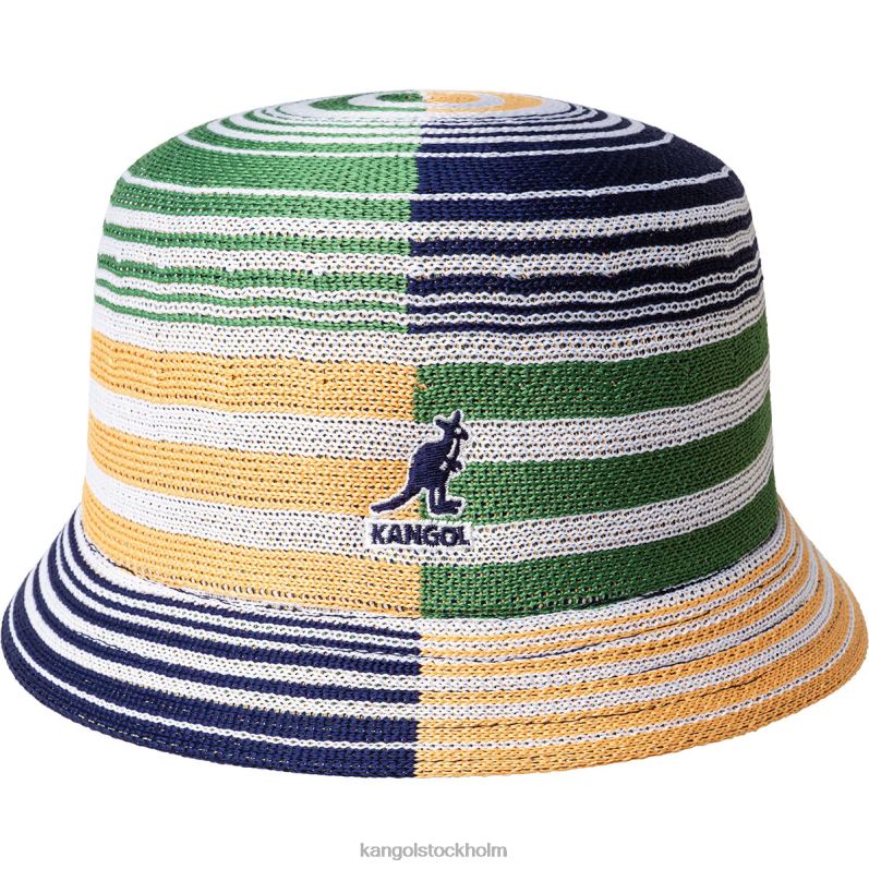 Kangol unisex- digital stripes bin B0ZLB497 Tillbehör vit rand