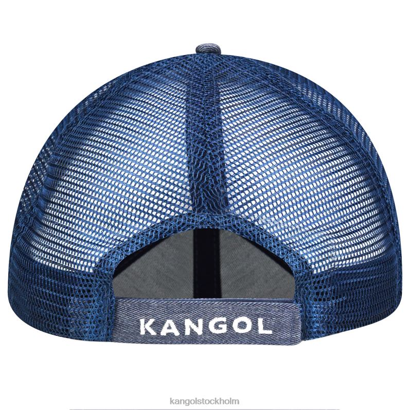 Kangol unisex- distressed bomullsnät baseball B0ZLB292 Tillbehör Marin