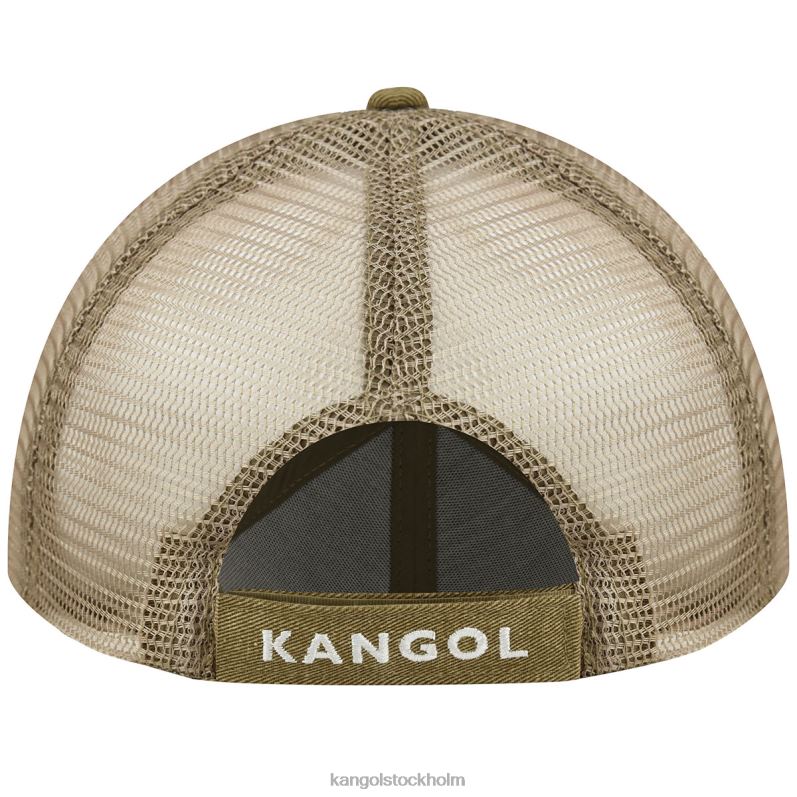 Kangol unisex- distressed bomullsnät baseball B0ZLB293 Tillbehör havre