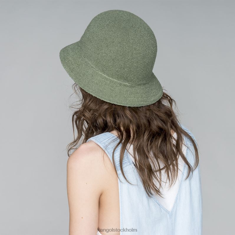 Kangol unisex- flip den vändbar casual B0ZLB507 Tillbehör olja grön/varm aprikos