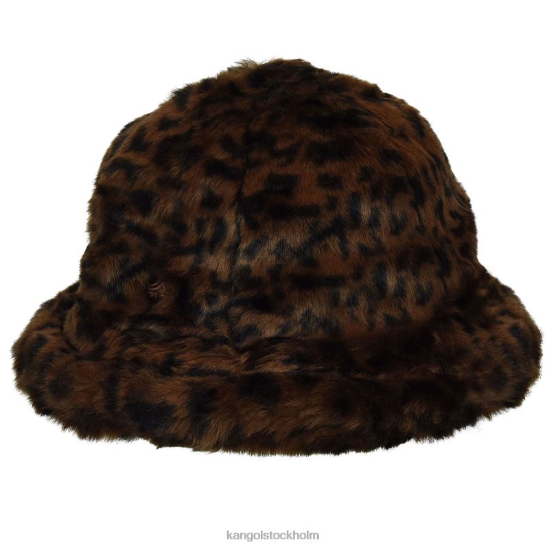 Kangol unisex- fuskpäls casual B0ZLB700 Tillbehör leopard