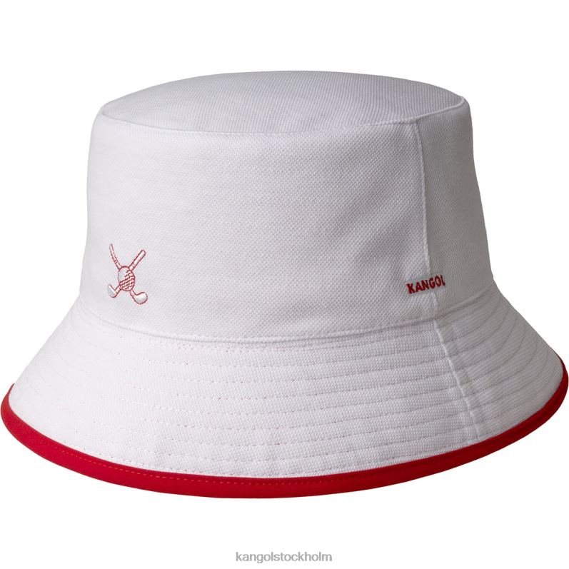 Kangol unisex- golf vändbar skopa B0ZLB469 Tillbehör vit röd