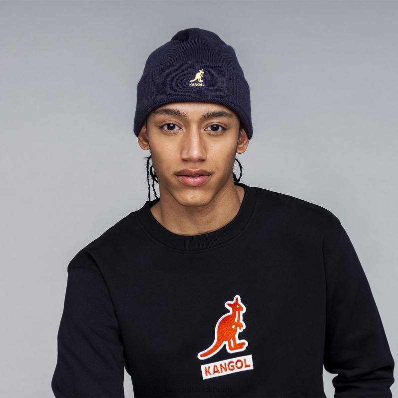 Kangol unisex- rib stripe rev mössa B0ZLB809 Tillbehör svart