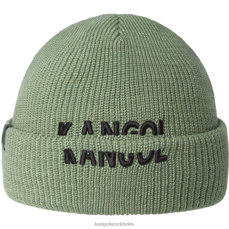 Kangol unisex- skivad peak beanie B0ZLB828 Tillbehör oljegrön
