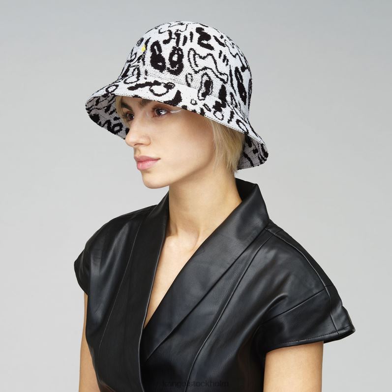 Kangol unisex- street king casual B0ZLB473 Tillbehör vit svart