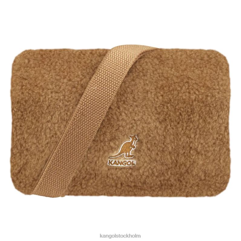 Kangol unisex- bichon ii fyrkantig korsväska B0ZLB985 Tillbehör brun