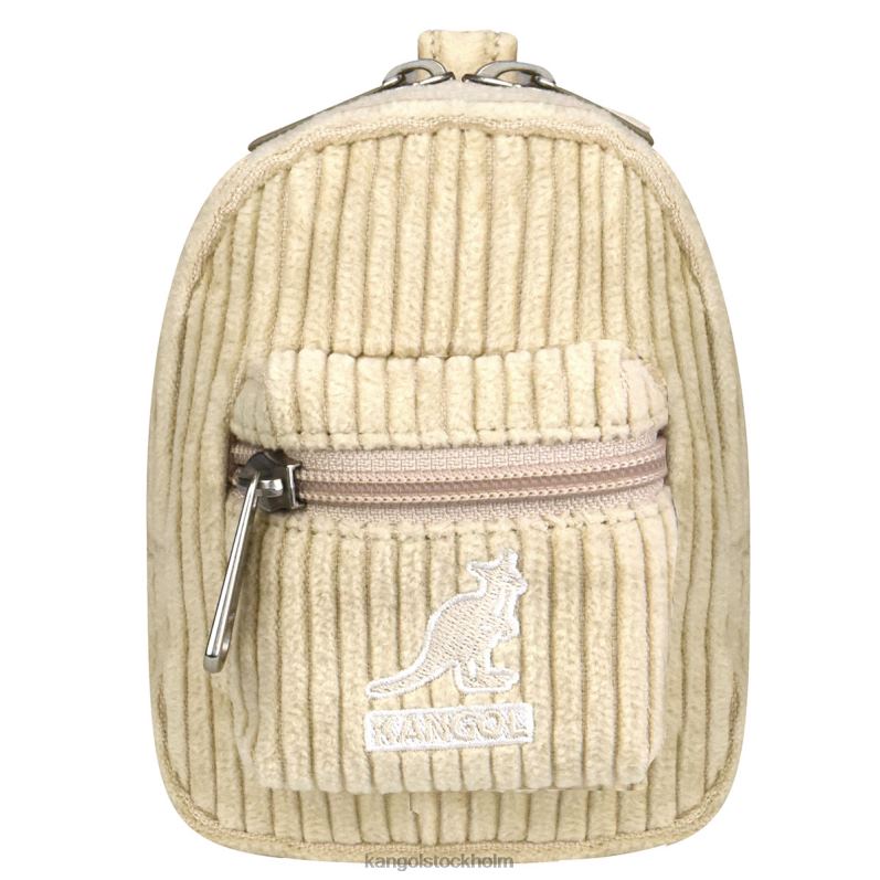 Kangol unisex- cord v mini påse charm B0ZLB1248 Tillbehör beige