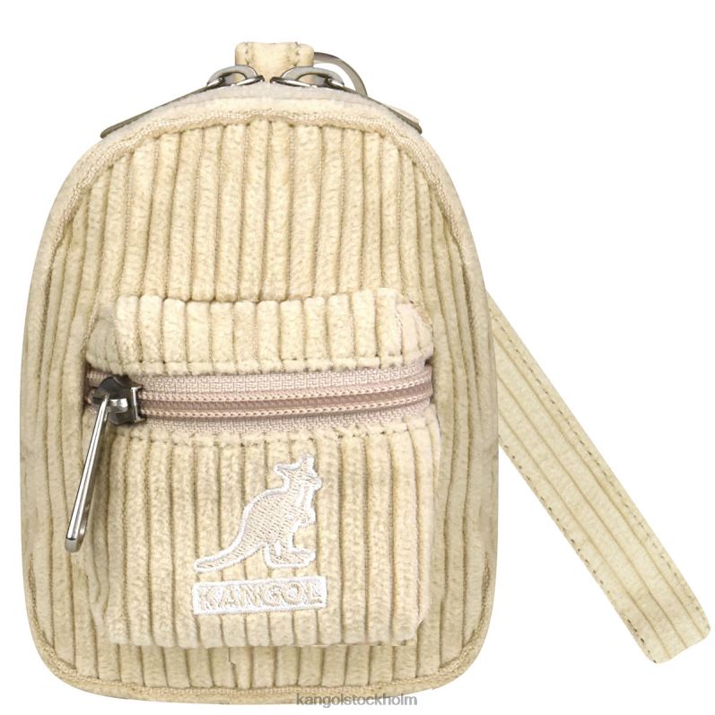 Kangol unisex- cord v mini påse charm B0ZLB1248 Tillbehör beige