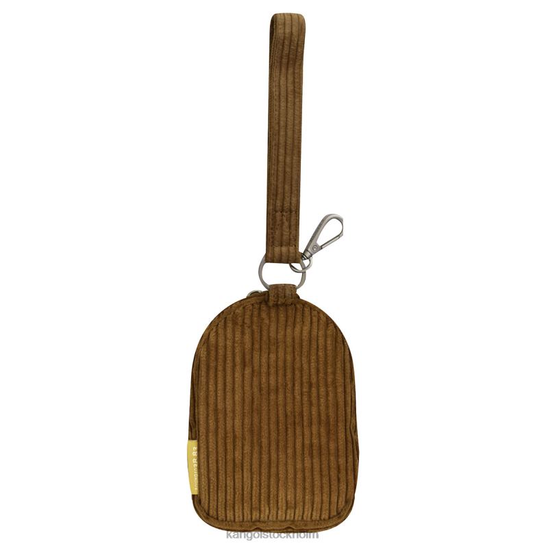 Kangol unisex- cord v mini påse charm B0ZLB1249 Tillbehör brun