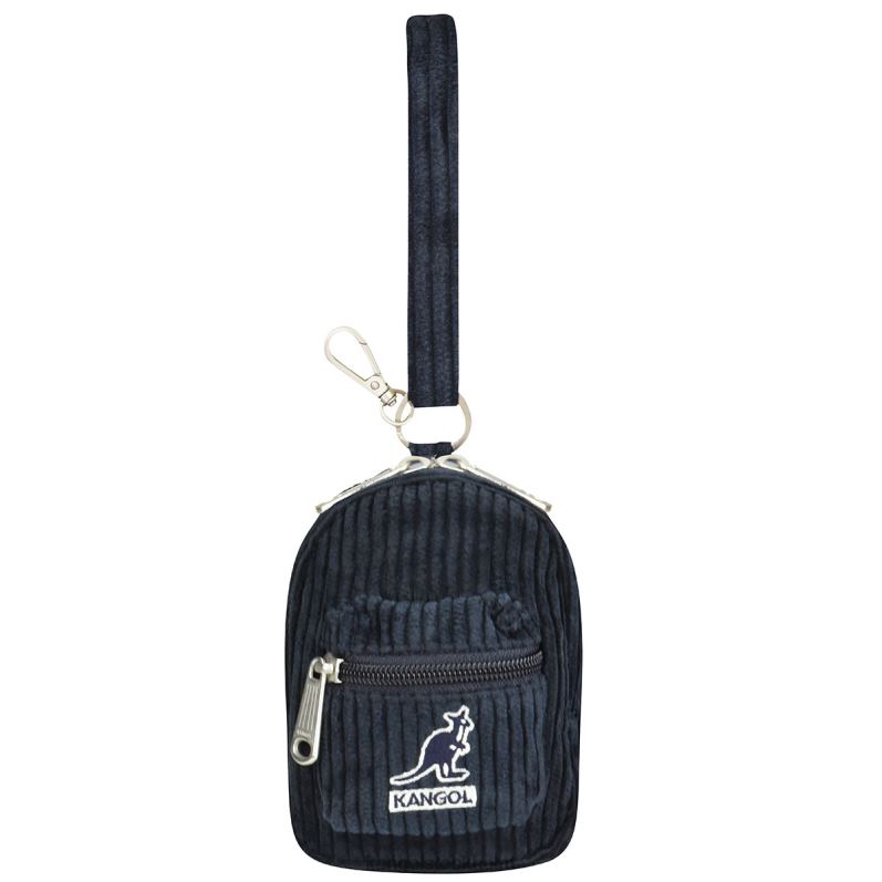 Kangol unisex- cord v mini påse charm B0ZLB1250 Tillbehör Marin