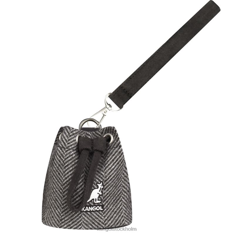 Kangol unisex- fiskbens-minipåseberlock B0ZLB1256 Tillbehör grå