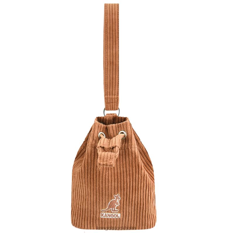 Kangol unisex- manchester mini bucket bag nyckelring B0ZLB1246 Tillbehör brun