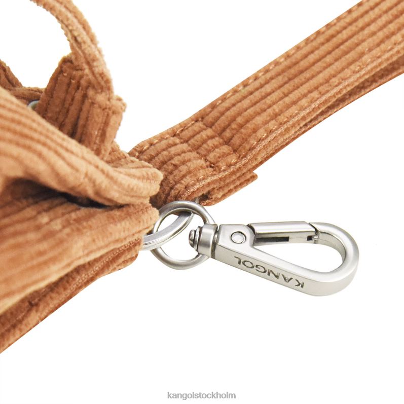 Kangol unisex- manchester mini bucket bag nyckelring B0ZLB1246 Tillbehör brun