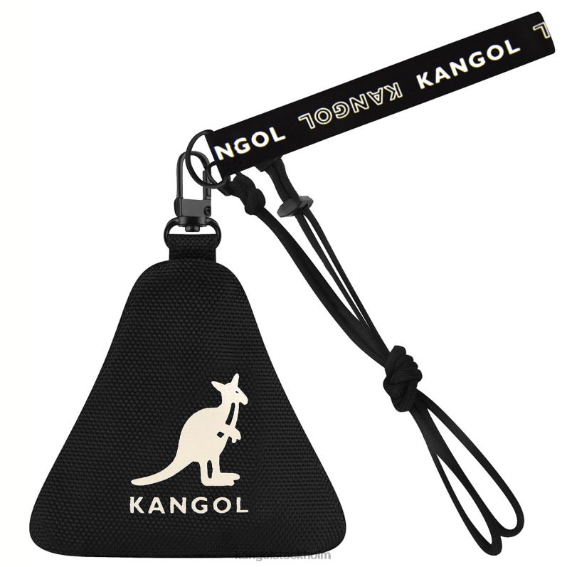 Kangol unisex- redskap i triangelpåse berlock B0ZLB1265 Tillbehör svart
