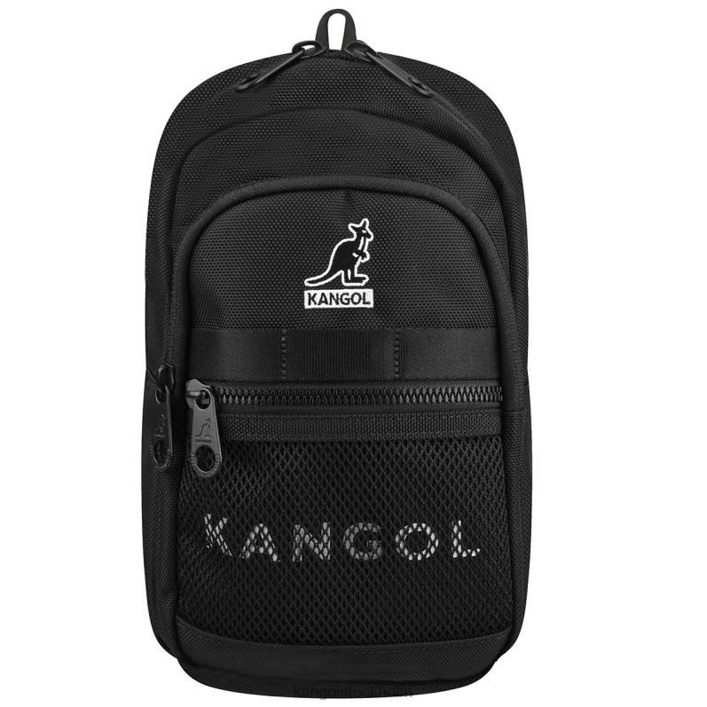 Kangol unisex- icon iii sling bag B0ZLB955 Tillbehör svart