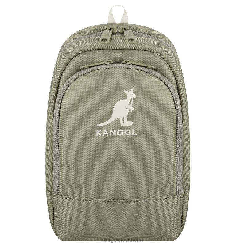 Kangol unisex- prime sling bag B0ZLB968 Tillbehör kaki