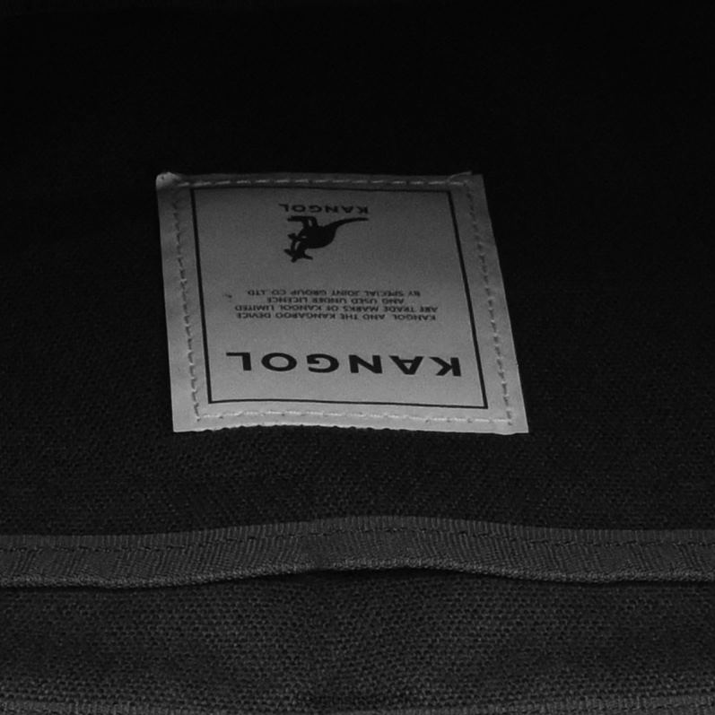 Kangol unisex- Miljövänlig zippi medium väska B0ZLB935 Tillbehör svart