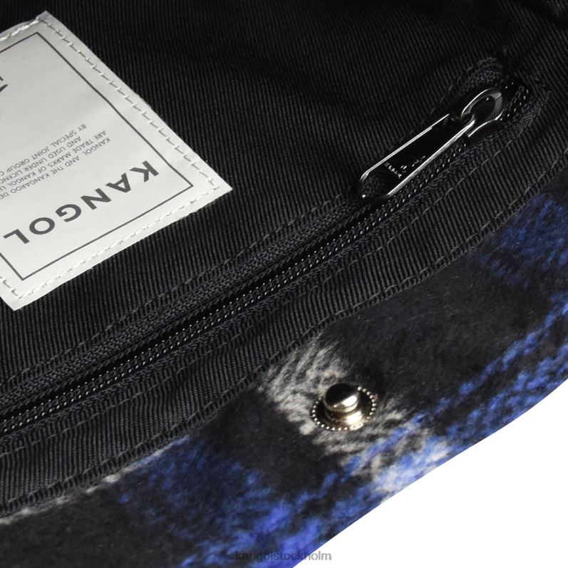 Kangol unisex- checker ii väska B0ZLB973 Tillbehör marin pläd